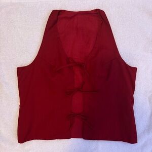 Handmade 100% Cotton Front Tie Top